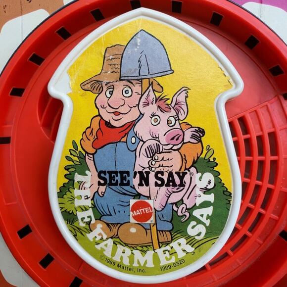Vintage 1989 Mattel See 'N Say The Farmer Says - Tested & Working - Picture 6 of 7